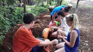 Volunteering Sinai high school and La Ceniza School